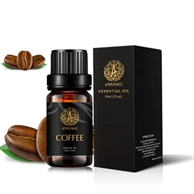 Abbildung von Aromatherapie Kaffee ätherisches Öl für Diffusor, 10ml 100% reiner zu Hause, Massage, Therapeutische Grade Haut &amp; Haarpflege, Luftbefeuchter