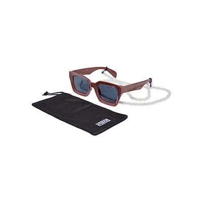 Abbildung von Urban Classics Poros WITH Chain Sonnenbrille, Herren, Größe: One Size, Terracotta