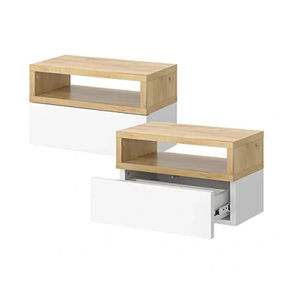 Abbildung von Vicco Nachtschrank Urbano, Goldkraft Eiche, 45 x 28 cm 2er Set
