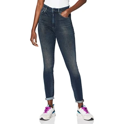 Abbildung von G STAR RAW Damen Stringfield Ultra High Skinny Jeans, Blau (antic nebulas D17849 C296 B824), 24W / 30L