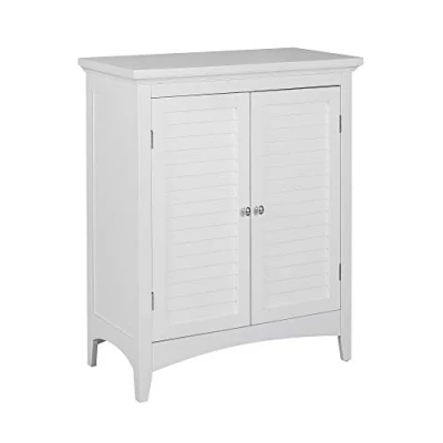 Abbildung von Badschrank Badmöbel Weiß Holzschrank Freistehende Badezimmer Teamson ELG 585