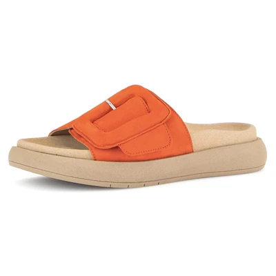 Abbildung von Gabor Pantolette flach, Damen, Größe: 40, Rot Schuhe