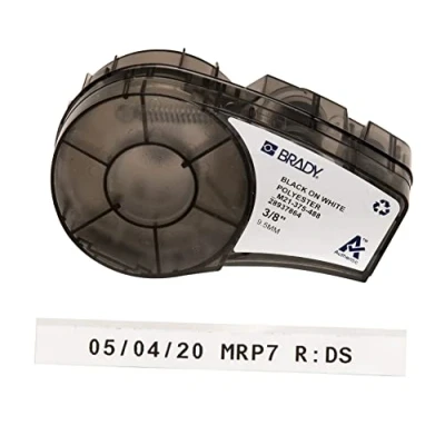 Abbildung von Brady M21375488 Tape for Lab Pal, Polyester, 9.5 mm, White