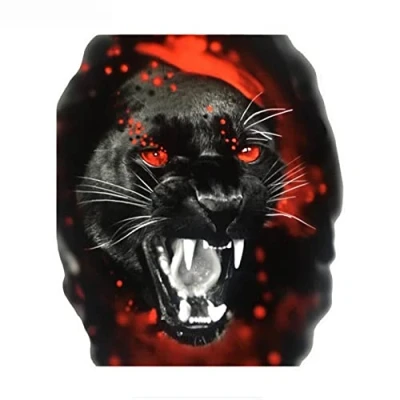 Abbildung von MACMRD Auto Aufkleber 14 cm * 13 Black Panther Burning In Eye Wasserdicht Laptop Motorrad Zubehör PVC