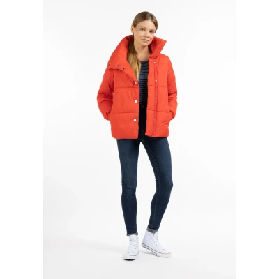 Abbildung von DREIMASTER Maritim Damenjacke mit Wattierung S / Roter Korall 100% Polyester