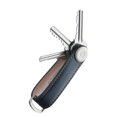 Abbildung von Orbitkey Premium Leder 2.0 Keyholder navy/tan