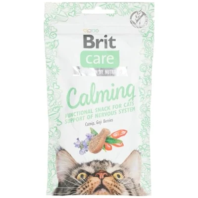 Abbildung von Brit Care Calming Katzensnack, Beruhigender Funktionssnack mit Katzenminze und Goji Beeren, 2 Tüten a 50g