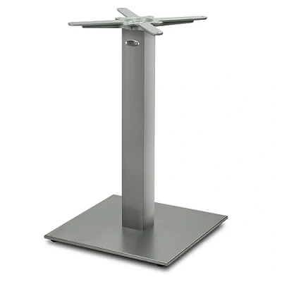 Abbildung von Dublino Tischgestell Tischbein Edelstahl Premium PD7088inox INOX Esstisch Höhe 73 cm 21,5 kg Bodenplatte 45x45 max. Tischplattengröße 90x90 / Ø 110