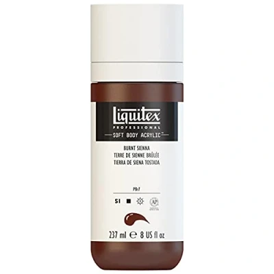 Abbildung von Liquitex 1923127 Professional Acrylfarbe Soft Body Künstlerfarbe in cremiger deckender Konsistenz, hohe Pigmentierung, lichtecht &amp; alterungsbeständig, 237ml Flasche Siena Gebrannt