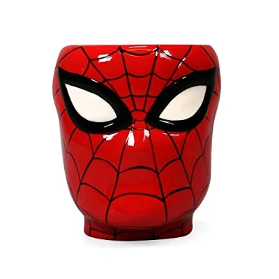 Abbildung von Half Moon Bay Blumentopf für die Wand Marvel Spiderman Pflanztopf Fanartikel Offizielle Lizenz