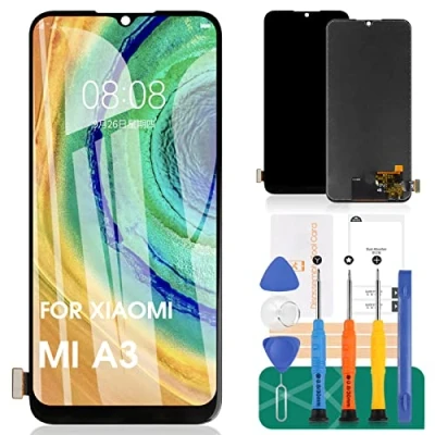 Abbildung von Für Xiaomi MI A3 Bildschirm Ersatz CC9e LCD Display Touchscreen Digitizer Montage Reparatur Kits (Black，No Fingerprint Recognition)