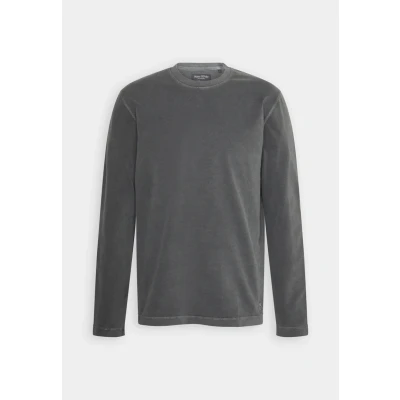 Abbildung von Marc O&#039;Polo CREW Embroidery Langarmshirt, Herren, Größe: XL, Pirate black