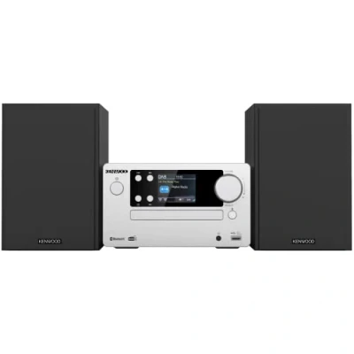 Abbildung von KENWOOD M 725DAB S Micro HiFi System mit DAB+, CD, USB, Bluetooth und TFT Display, Frosted Aluminum