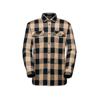 Abbildung von Mammut Tamaro Longsleeve Hemd, Herren, Größe: Medium, Savannah black