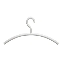 Abbildung von MAUL Kleiderbügel aus Kunststoff moderne in edlem Design stabile und belastbare Aufhänger für Jacken, Hemden Hosen Weiß 5 er Set