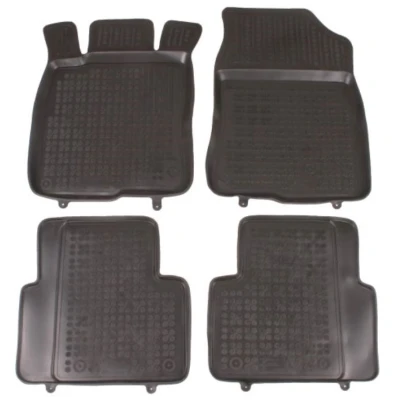 Abbildung von REZAW PLAST 200920 Fußmattensatz Gummi vorne und hinten schwarz HONDA: CIVIC 10 Stufenheck