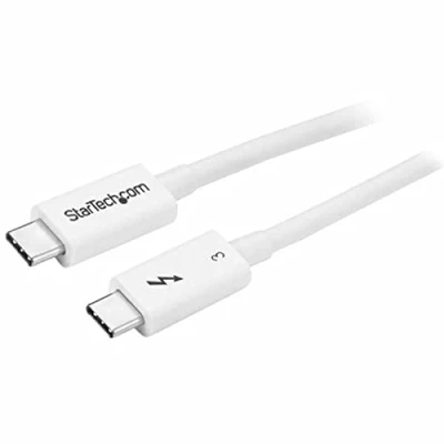 Abbildung von StarTech.com 50cm Passives Thunderbolt 3 Kabel, 40Gbps, 100W PD, 4K/5K Video, Kompatibel mit USB4/DP Alt Mode, 4, USB 3.2/Typ C (TBLT34MM50CW)