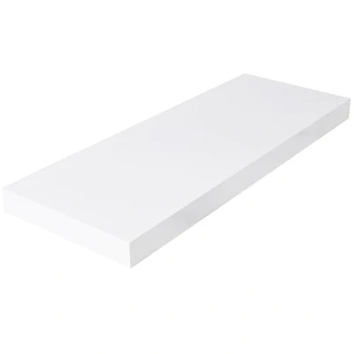 Abbildung von EUGAD Schweberegale Wandregale Eckwand Lagerregale unsichtbare Montage Bücherregale, 40 x 23 3,8 cm, weißes schwebendes Regal