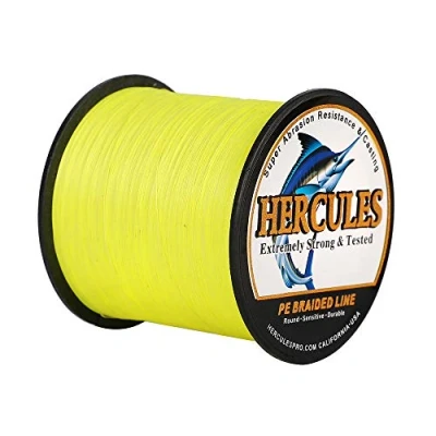 Abbildung von Hercules Super Cast 100m 2000m 109 2196 Yards Geflochtene Angelschnur 6lb 100lb Test für Salzwasser Süßwasser PE Geflecht Fischdraht Superline 4 Stränge