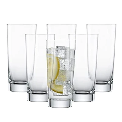 Abbildung von SCHOTT ZWIESEL Longdrinkglas Basic Bar Selection (6er Set), geradliniges Trinkglas für Longdrinks, spülmaschinenfeste Tritan Kristallgläser, Made in Germany (Art. Nr. 115837)