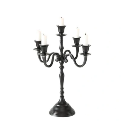 Abbildung von Boltze Victoria Kerzenleuchter schwarz 40cm (1 Stück)