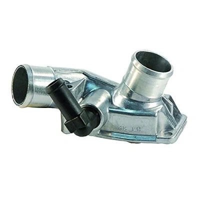 Abbildung von FAE 5321392 Kühlwasserthermostat 92 mit Dichtungen, Rohrleitung Gehäuse Aluminium Deckel OPEL: Zafira A, Astra G CC, Caravan