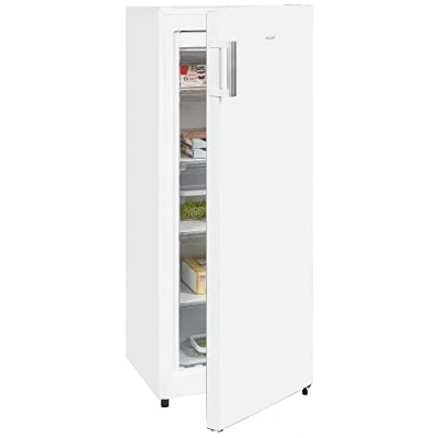 Abbildung von exquisit Gefrierschrank &quot;GS231 NF H 010E inoxlook&quot;, 143,4 cm hoch, 56 breit, 155 L Volumen, NoFrost, Schnellgefrieren, 4 Sterne