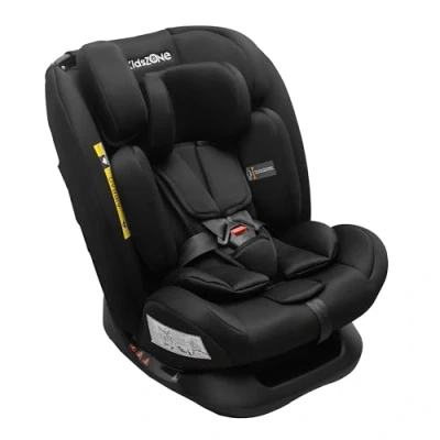 Abbildung von KidsZone Kindersitz ohne Isofix 0 36 kg Autositz i Size 40 150 cm (Gruppe 0+ 1 2 3) 5 Punkt Sicherheitsgurt, Verstellbare Kopfstütze