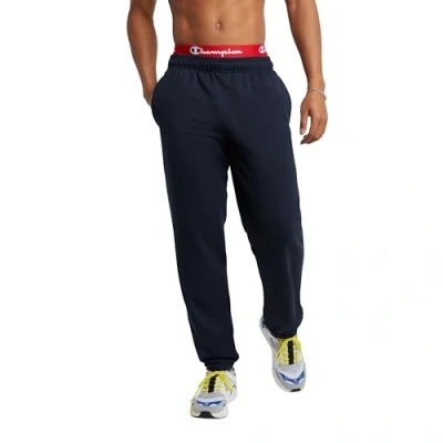 Abbildung von Champion Herren Sweatpants, Powerblend, Fleece, Comfortable Relaxed Bottom Pants for Men (Reg. Or Big &amp; Tall) Hose, Navy, 36 41
