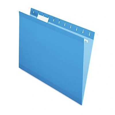 Abbildung von Pendaflex Verstärkte Hängemappen, BriefgröÃŸe, blau, 1/5 Schnitt, 25/BX (4152 BLU)