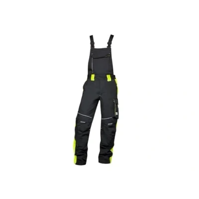 Abbildung von ARDON Latzhose NEON Arbeitshose schwarz gelb (DE/NL/SE/PL, Numerisch, 52, Regular, Schwarz)