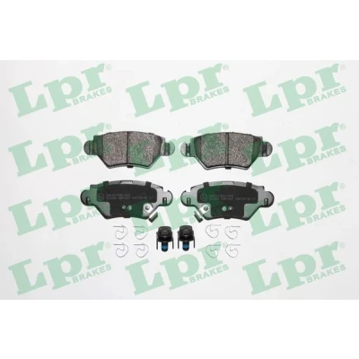 Abbildung von LPR 05P1227 Bremsbelagsatz mit Schrauben OPEL: Zafira A, Astra G CC, Corsa C Schrägheck, VAUXHALL: Mk4 Kombi