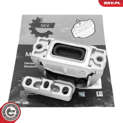 Abbildung von ESEN SKV 75SKV293 Motorlager rechts Gummimetalllager Aluminium, Gummi 188mm 139mm VOLKSWAGEN: Tiguan I, Sharan II, SEAT: Alhambra AUDI: Q3