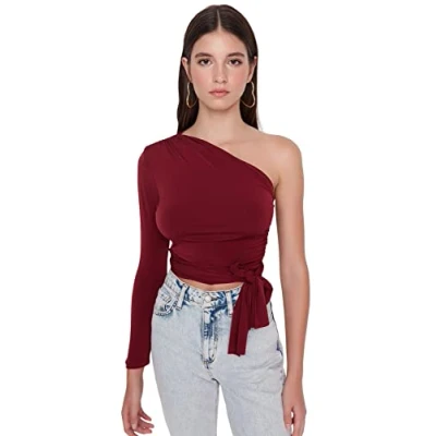 Abbildung von Trendyol Bluse, Damen, Größe: 38, Burgundy