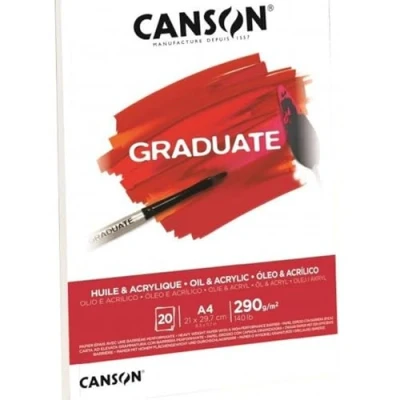 Abbildung von Canson Pad Graduate Huile &amp; Acrylique A5 290 g Skizzenbuch