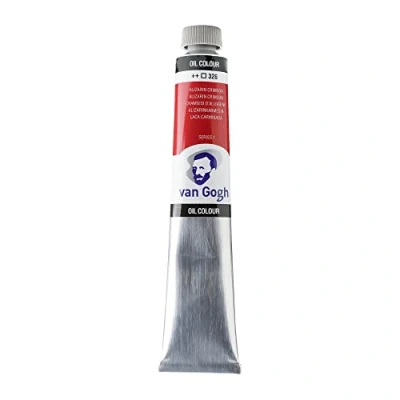 Abbildung von Van Gogh Ölfarbe Alizarinkarmesin 326 60 ml Tube Hohe Pigmentierung &amp; Abtönstärke Lichtechtheit ++ Ideal für Künstler Studenten