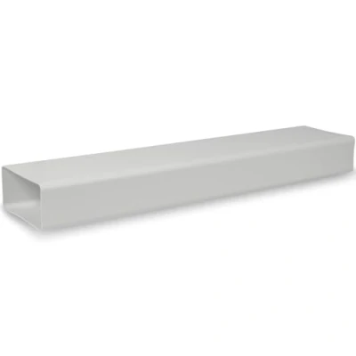 Abbildung von 110x55mm / 11 x 5,5 cm Rechteckiger Flachkanal aus Kunststoff 50cm lang Verbindung Lüftungssystem, Heizen, Kühlen Lüftungselement für begrenzte Platzverhältnisse.