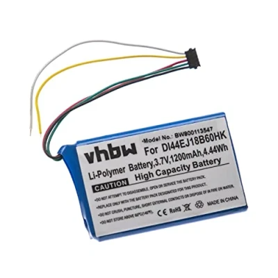 Abbildung von vhbw Akku Ersatz für Garmin 361 00035 15, 06, DI44EJ18B60HK GPS Navigation Navi (1200 mAh, 3,7 V, Li Polymer)