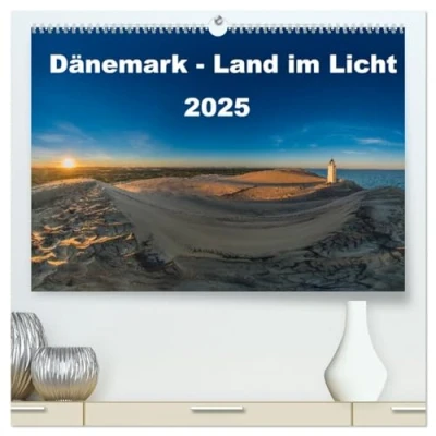Abbildung von Dänemark Land im Licht (hochwertiger Premium Wandkalender 2025 DIN A2 quer), Kunstdruck in Hochglanz