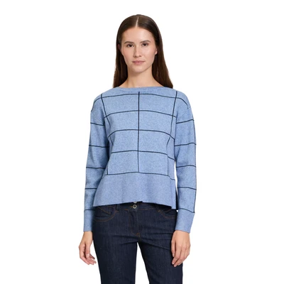 Abbildung von Betty Barclay Langarm Strickpullover, Damen, Größe: 36, Patch blue dark