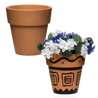 Abbildung von Baker Ross Terracotta Blumentöpfe zum Bemalen und Dekorieren 70 mm x (4 Stück)
