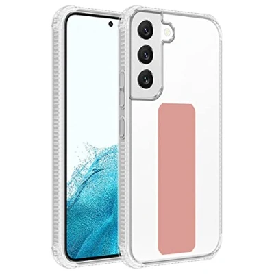Abbildung von Cadorabo Hülle kompatibel mit Samsung Galaxy S22 Plus Schutzhülle TPU Silikon Case Standfunktion Design Kameraschutz Slim Kratzfest Gummi Rundumschutz für in Rosa