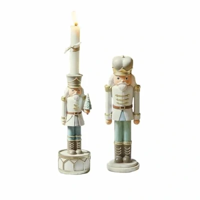 Abbildung von Mirabeau Weihnachtsfigur Deko Nussknacker mit Kerzenständer Ellicott bunt