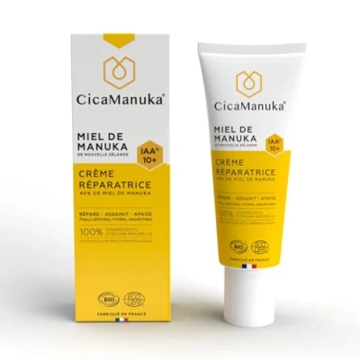 Abbildung von CICAMANUKA Reparierende Creme mit Manuka Honig IAA10+ fördert die Reparatur geschädigter und trockener Haut Bio zertifiziert 40 ml