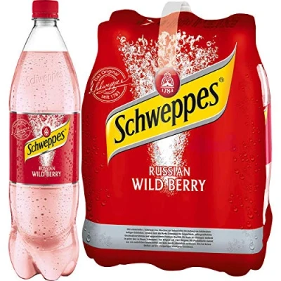 Abbildung von 18 Flaschen Schweppes Wild Berry a 1,25 Liter inkl. EINWEGPFAND