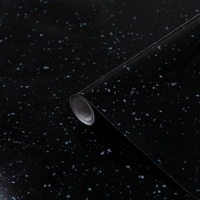 Abbildung von d c fix Möbel Klebefolie Black Granite Stein Optik 45 cm x 2 m Möbelfolie selbstklebende Deko Folie Küchenfolie Küche Schrank Tisch Fensterbank Küchenfronten Bad Granit Schwarz Anthrazit