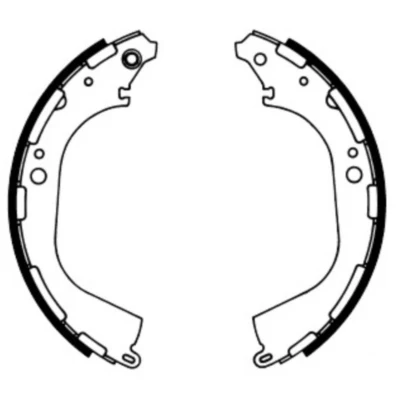 Abbildung von ABE C01045ABE Bremsbacken Hinterachse 295 50 AKEBONO NISSAN: Navara Pickup, Pick Up, Pathfinder 2