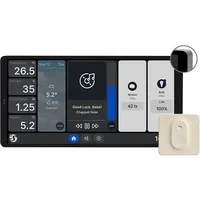 Abbildung von Shelly Wall Display x2 Silver +BLU H&amp;T Ivory (Bundle) WLAN Smart Home Bedienfeld, Thermostat, Integriertes 5A Relais, Neutralleiter Erforderlich, Umweltdaten, Steuerzentrale, Alexa &amp; Google