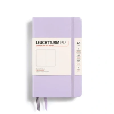 Abbildung von Leuchtturm Notizbuch Pocket A6 Hardcover Lila Blanko