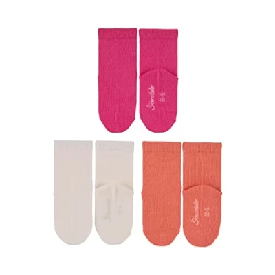 Abbildung von Sterntaler Baby Mädchen 3er Pack Uni Söckchen, pink, 13/14